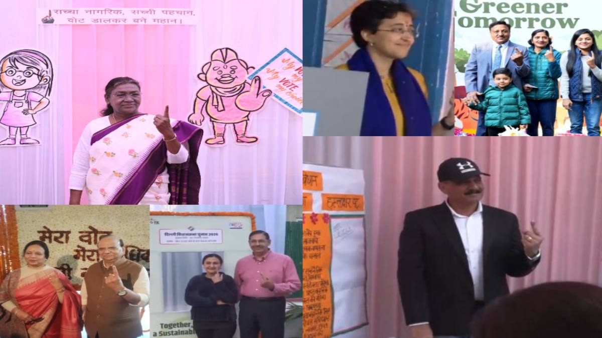 Delhi Election Voting 2025: राष्ट्रपति द्रौपदी मुर्मू, LG वीके सक्सेना, EC प्रमुख राजीव कुमार, CM आतिशी, केंद्रीय मंत्री जयशंकर, AAP सांसद स्वाति ने किया मतदान, जानें क्या कुछ कहा