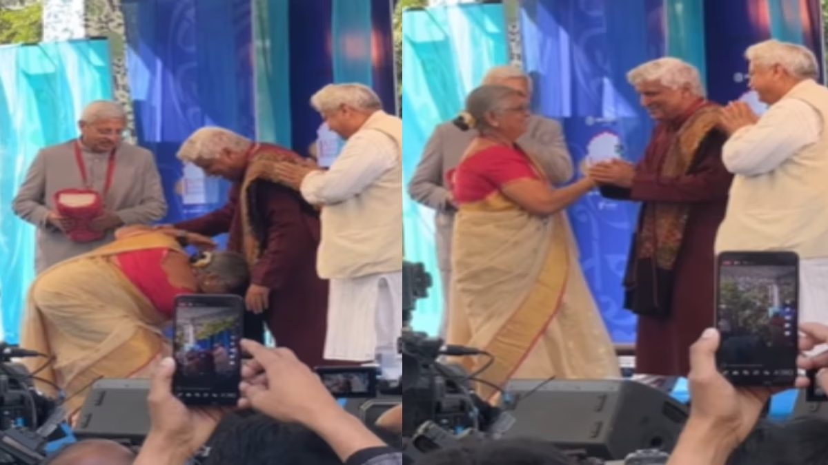 राज्यसभा सांसद Sudha Murty ने भरे मंच में छूए Javed Akhtar के पैर, वायरल हो रहा वीडियो …