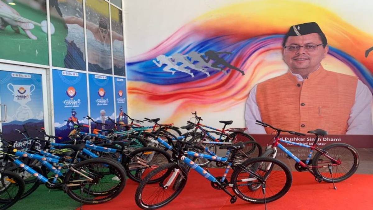 गाड़ी नहीं अब साइकिल चलाइए..! 38वें राष्ट्रीय खेल को इनवायरमेंट-फ्रैंडली बनाने सरकार का नया कदम, परिसर के विभिन्न स्थलों तक जाने के लिए उपलब्ध कराई गई Cycle