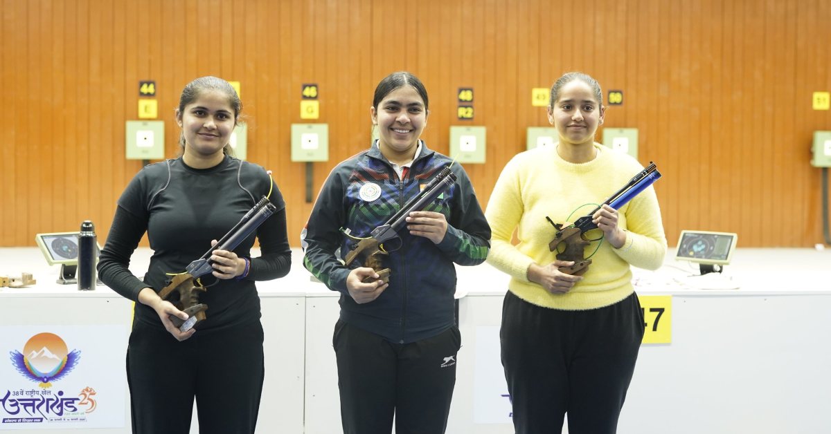 38th National Games : त्रिशूल शूटिंग रेंज में छोरियों ने किया कमाल, 30 लोगों को पछाड़कर दर्ज की जीत, हरियाणा की झोली में आया स्वर्ण पदक