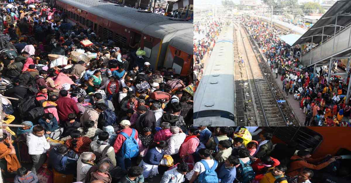 UP में व्यवस्था बदहाल ! प्रयागराज रेलवे स्टेशन में भारी भीड़, ब्लॉक किया गया रास्ता, DDU में खचाखच भरा प्लेटफॉर्म, कानपुर और झांसी में भी यही स्थिति