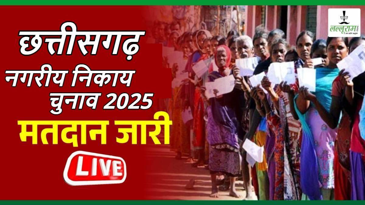 CG Nikay Chunav 2025 : छत्तीसगढ़ में दो बजे तक 52.68% वोटिंग, धमतरी जिले के नगर पंचायत आमदी में सबसे ज्यादा 80.51 प्रतिशत मतदान, जानिए कहां कितना वोट पड़े…