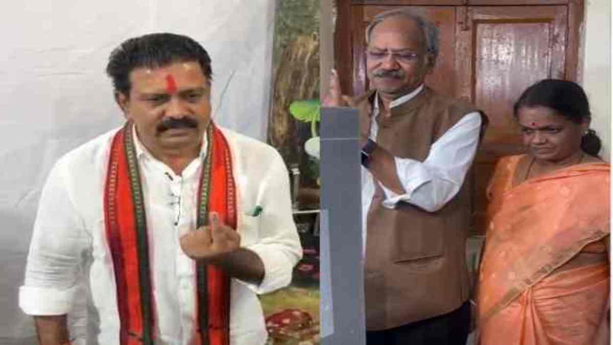 CG Nikay Chunav 2025 : सांसद बृजमोहन ने पत्नी संग किया मतदान, कहा – सभी नगरीय निकाय में खिलेगा कमल, डिप्टी सीएम शर्मा ने कवर्धा में डाला वोट