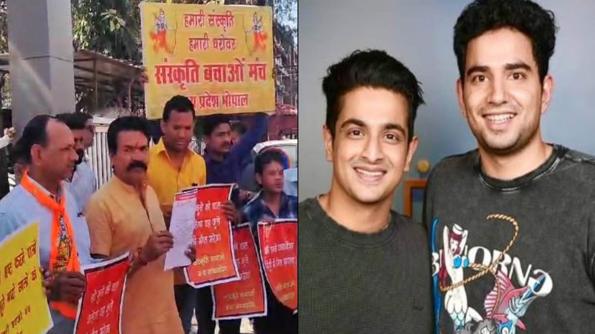 रणदीप इलाहाबादी और समय रैना का विरोध: हिंदू संगठनों ने की FIR की मांग, भोपाल आने पर मुंह काला करने और जूते की माला पहनाने की दी चेतावनी