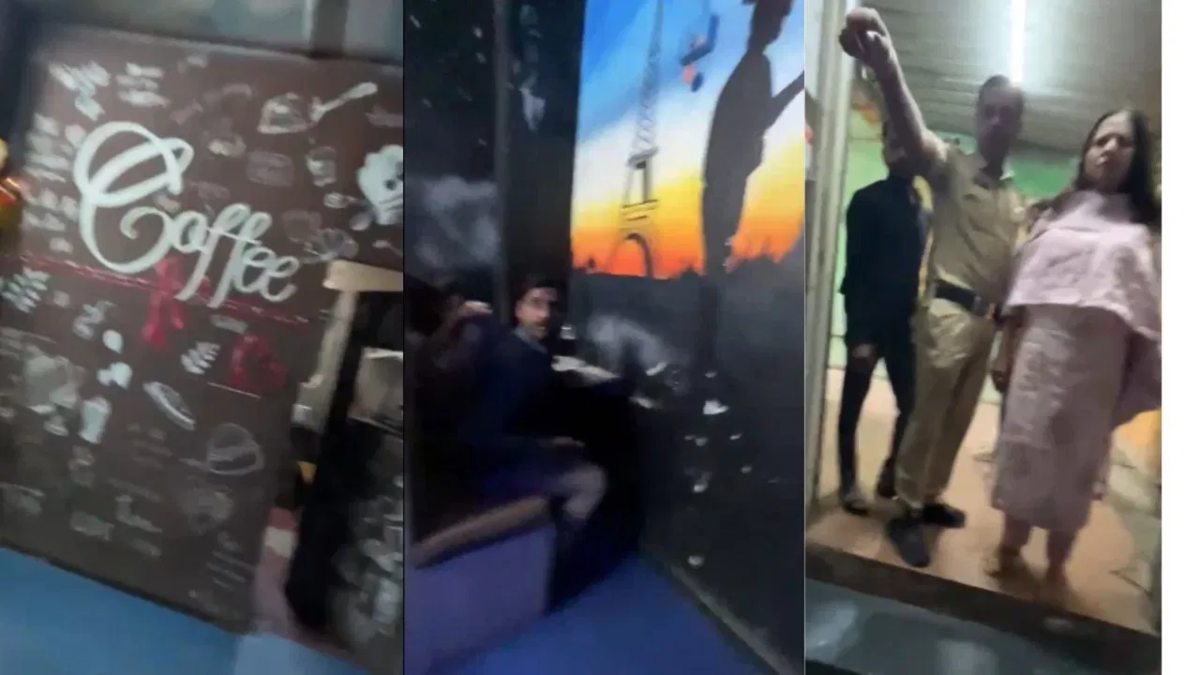 कैफे में ‘गंदा खेल’: 100-200 रुपये में रूम, पुलिस ने छापा मारा तो इस हालत में मिले लड़के-लड़कियां