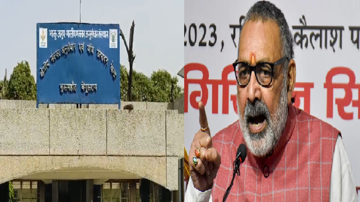 ‘बेगूसराय में ही रहेगा मक्का अनुसंधान केंद्र’, विपक्ष के  अफवाह फैलाने पर भड़के गिरिराज सिंह, कहा- मेरे सांसद रहते ये कहीं जाने वाला नहीं…