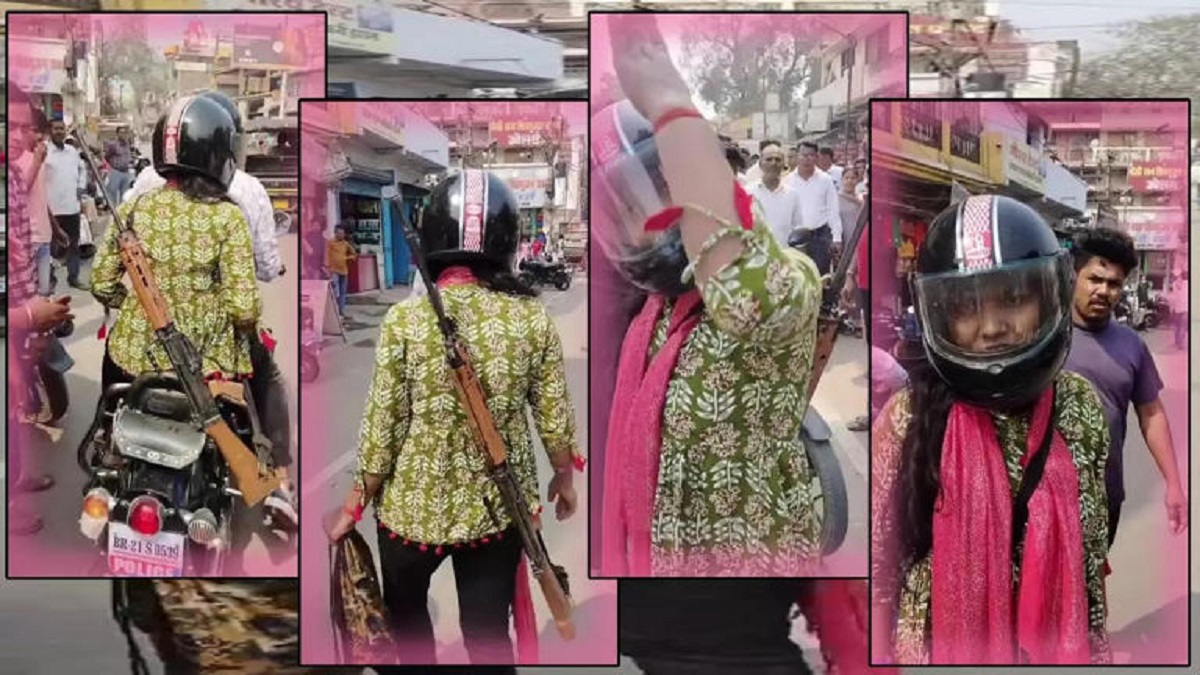 ठनक देख रहे हो… बुलेट की सवारी, जींस-टॉप में पीठ पर राइफल, फिर कांस्टेबल मैडम और वकील साहब के बीच सड़क पर छिड़ी जंग, VIDEO वायरल
