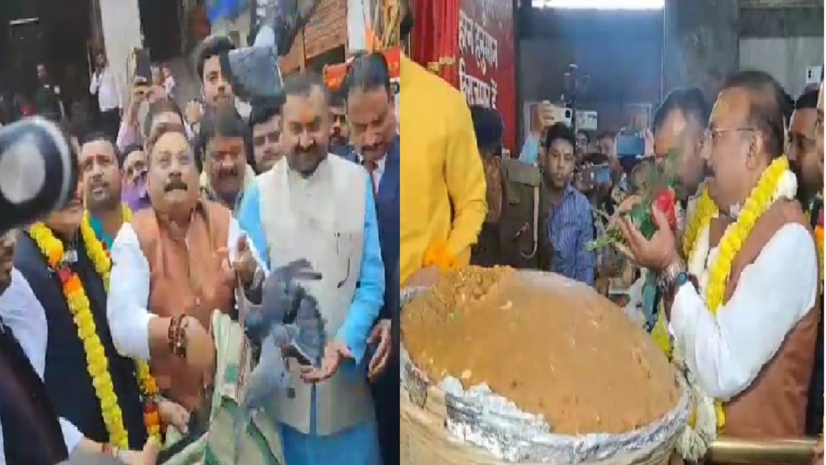 सीएम नीतीश के जन्मदिन पर मंत्री अशोक चौधरी ने हनुमान जी को चढ़ाया 75 किलो का लड्डू, कबूतर उड़ाकर दिया शांति का संदेश