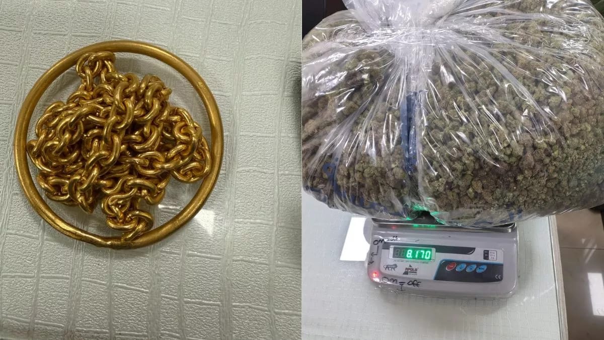 मलेशिया से आई फ्लाइट… यात्री के पास मिला 8.17 करोड़ कीमती ड्रग्स, 400 ग्राम सोना भी बरामद