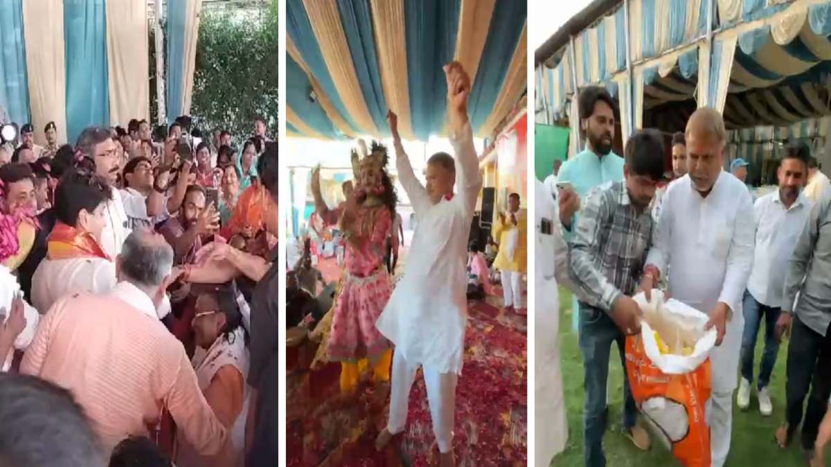 जमकर नाचे ऊर्जा मंत्री: कार्यक्रम के बाद प्रद्युम्न तोमर ने खुद की सफाई, कचरा बीनकर डस्टबिन में फेंका