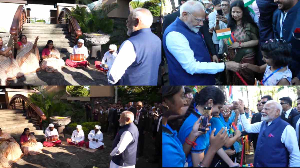 दो दिन के मॉरीशस दौरे पर PM मोदी, बिहारी ‘गीत गवई’ से महिलाओं ने किया स्वागत, कल राष्ट्रीय समारोह में शामिल होंगे प्रधानमंत्री