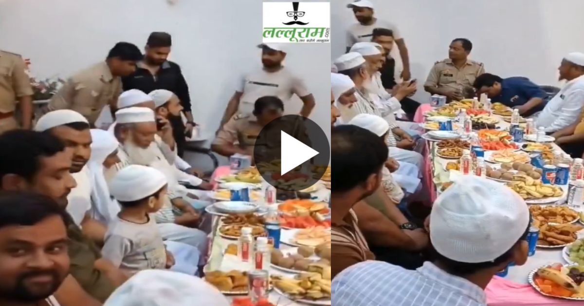 पुलिस चौकी में बिना अनुमति इफ्तार पार्टी का आयोजन, वीडियो वायरल होने के बाद हरकत में आए SSP, चौकी प्रभारी को किया निलंबित