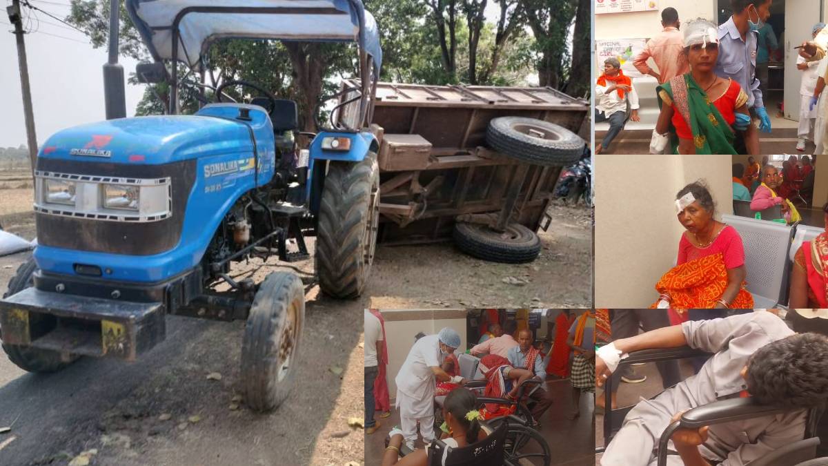 सड़क हादसा: मजदूरों से भरी ट्रेक्टर पलटी, 20 से अधिक गंभीर, इधर तेज रफ्तार ट्रक ने बाइक सवार को मारी ठोकर…