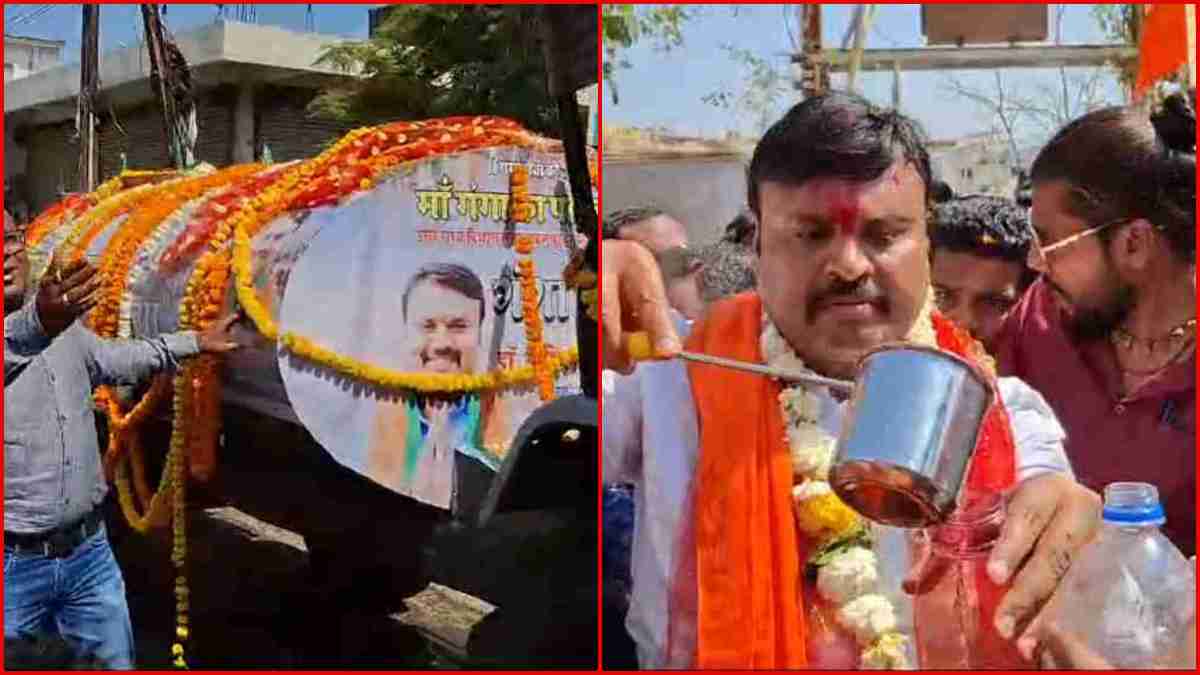 जबलपुर पहुंची गंगा मैया: महाकुंभ न पहुंच पाने वालों के लिए MLA ने कई टैंकर में मंगवाया गंगाजल, बोतलों में किया वितरण