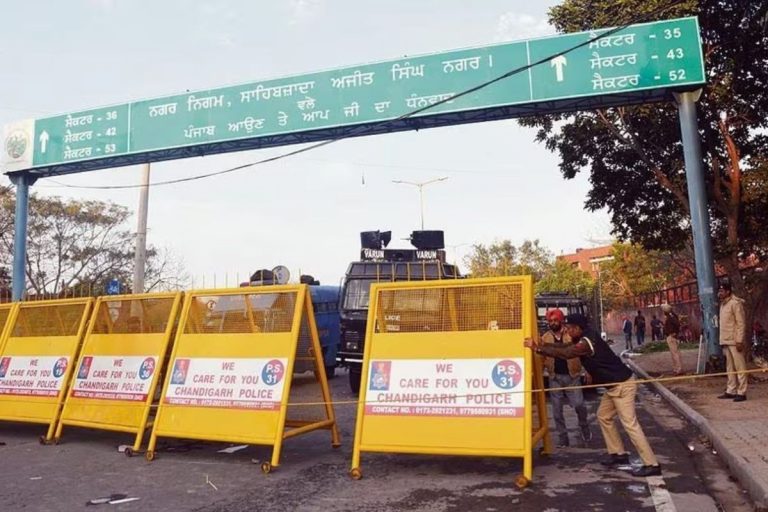 छावनी में तब्दील हुआ चंडीगढ़, किसान आंदोलन रोकने चप्पे-चप्पे पर पुलिस तैनात
