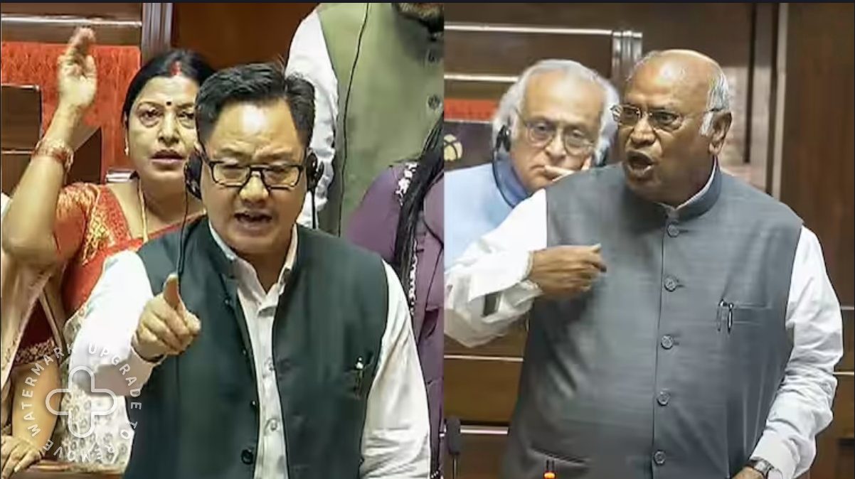 Video: ‘गले में अंबेडकर की तख्ती डालकर घूमते हैं और…,’ किरेन रिजिजू ने संसद में कांग्रेस को धो डाला, खरगे के साथ हुई तीखी नोकझोंक, जानें पूरा मामला