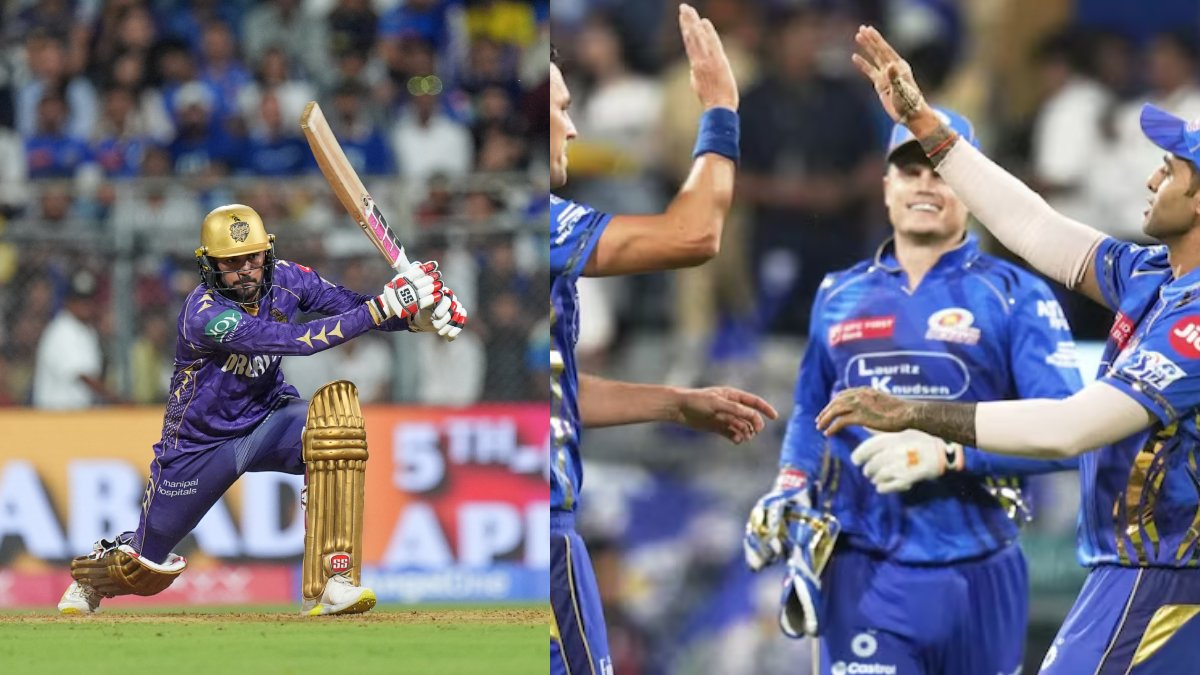IPL 2025 : वानखेड़े में MI के गेंदबाजों का चला जादू, 117 रन पर ढेर हुई KKR की पूरी टीम, अश्विनी कुमार ने झटके 4 विकेट