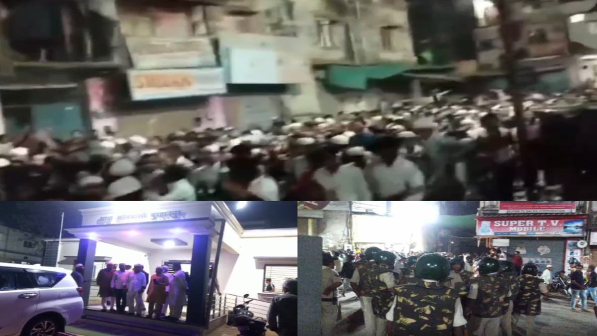 सोशल मीडिया पर धार्मिक टिप्पणी से बिगड़ा माहौल: आपत्तिजनक पोस्ट को लेकर लोगों ने किया थाने का घेराव, आरोपी गिरफ्तार