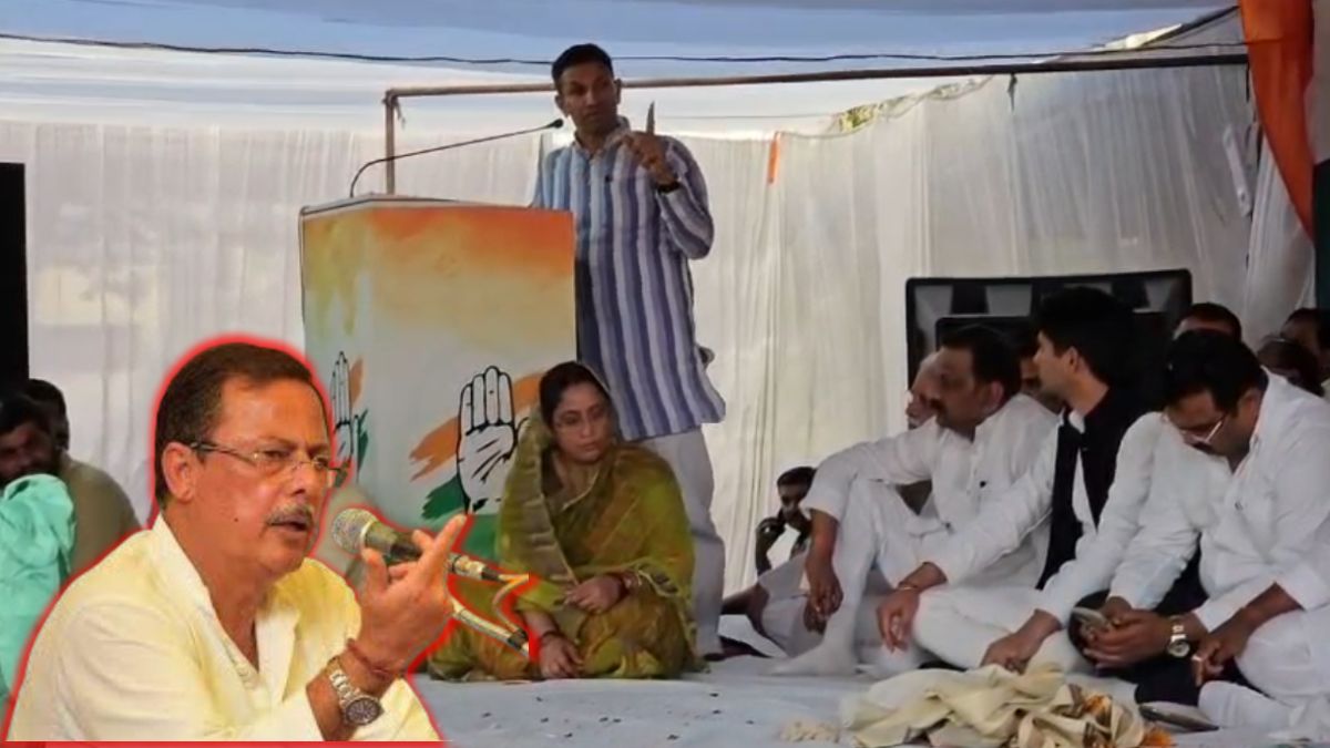 जीतू पटवारी ने खुलेआम स्वीकारी गुटबाजी! मतभेद खत्म करने मंच से जोड़े हाथ, अजय सिंह बोले- पहले मंच पर बैठे नेताओं को पंजा लड़ाई बंद करना चाहिए
