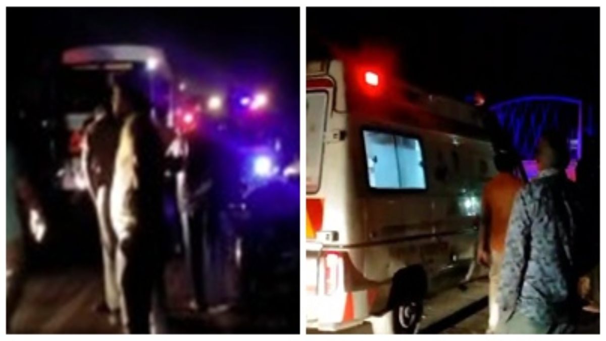 ट्रक और मुर्गियों से भरी पिकअप में भिड़ंत: दो की मौत, 3 गंभीर घायल, रेस्क्यू कर शवों को निकाला बाहर 