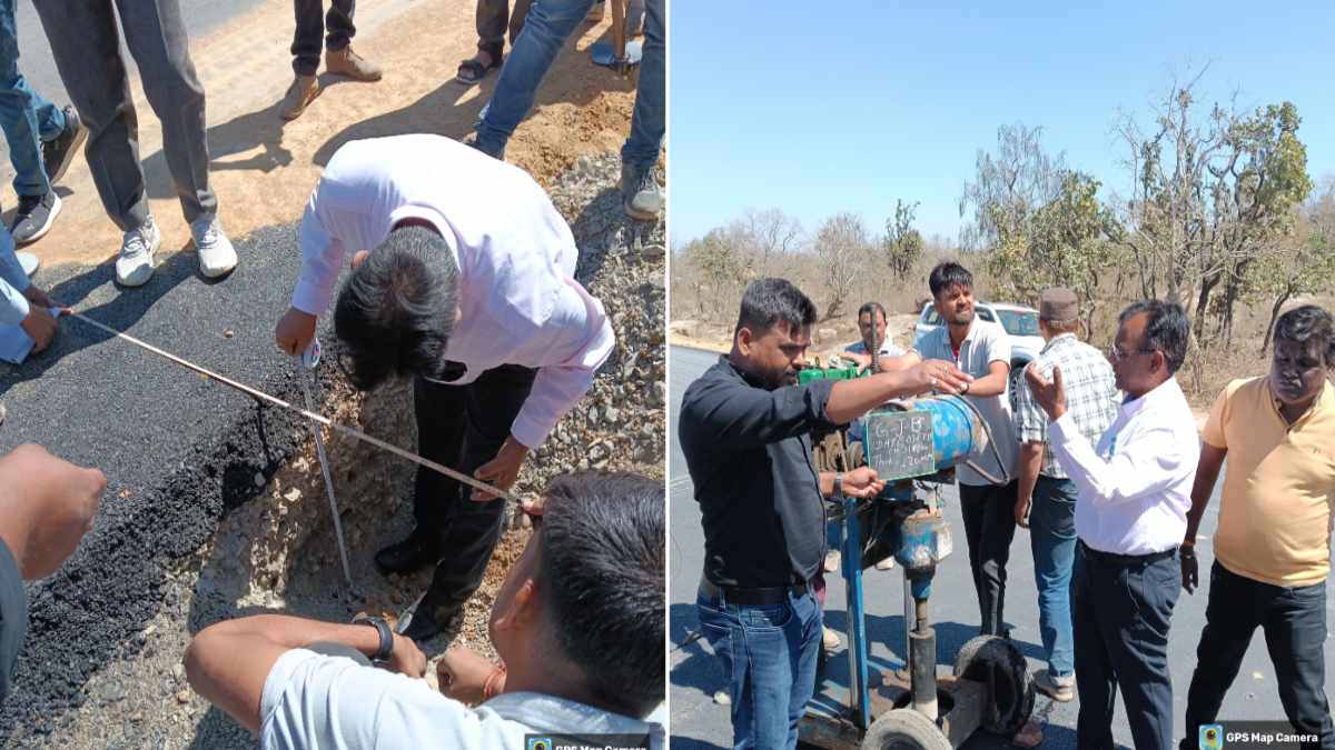 PWD का औचक निरीक्षण, दो अधिकारियों को कारण बताओ नोटिस, 3 फर्म ब्लैकलिस्ट