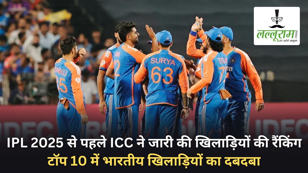 ICC Rankings: आईपीएल से पहले आईसीसी ने जारी की खिलाड़ियों की रैंकिंग, टॉप 10 में भारतीय खिलाड़ियों का दबदबा
