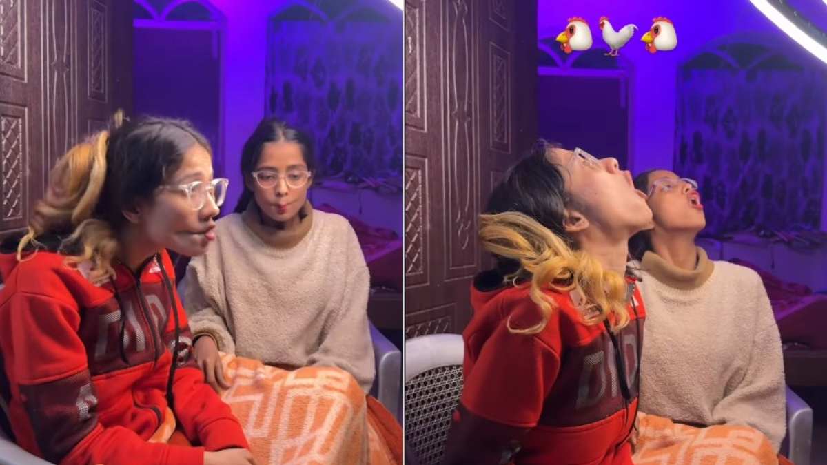 कुर्सी पर बैठकर दो लड़कियों ने किया ‘मुर्गा वाला डांस’, एक्सप्रेशन देख कायल हुए लोग, देखें Video