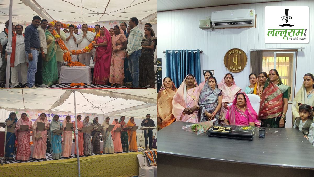 मंत्री टंकराम वर्मा की मौजूदगी में जनपद सदस्यों ने पद और गोपनीयता की ली शपथ, अध्यक्ष सुलोचना यादव ने भगवान कृष्ण की पूजा कर संभाला पदभार