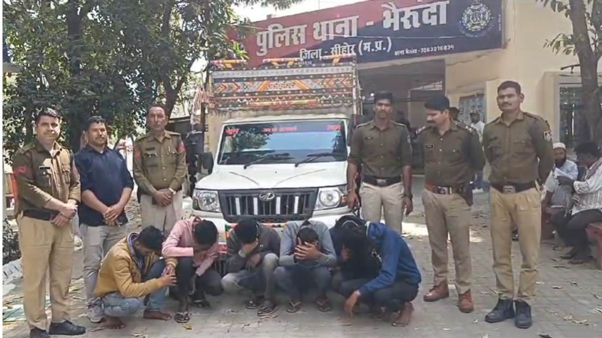 मूंग चोर गिरोह चढ़ा पुलिस के हत्थेः 10 लाख की मूंग के साथ 6 सदस्य गिरफ्तार, मालवाहक वाहन भी जब्त