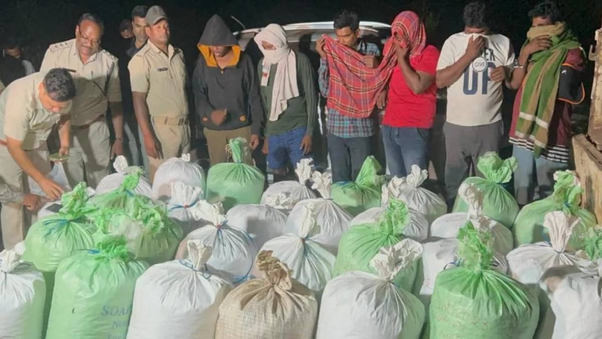 ओडिशा से रायपुर आ रहा था 7 क्विंटल गांजा… पुलिस ने पहले ही दबोचा, 6 गिरफ्तार…