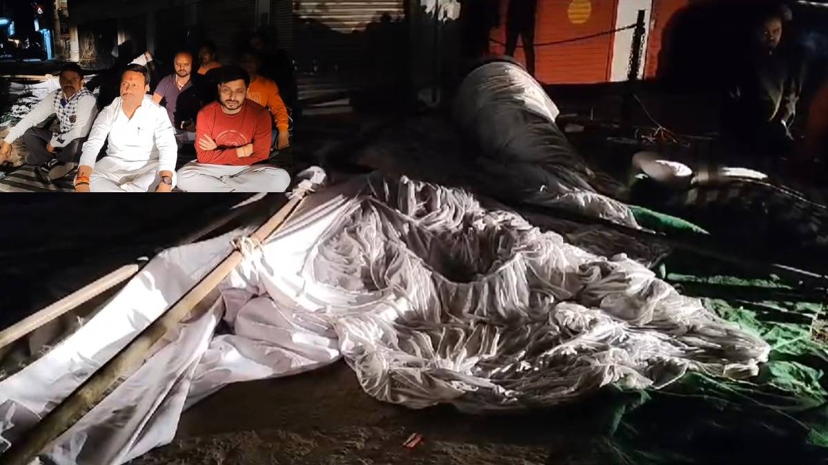 रात को पुलिस ने जबरन हटाया पंडालः चौड़ीकरण को लेकर भूख हड़ताल पर बैठे थे आंदोलनकारी, बीते सप्ताह दो सड़क हादसे में 12 लोगों की हुई थी मौत