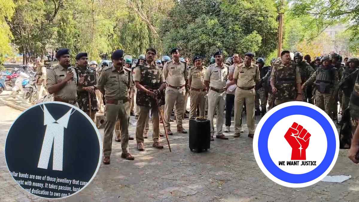 पुलिस VS वकील: पुलिसकर्मियों ने ब्लैक डीपी लगाकर जताया विरोध तो वकीलों ने लगाए ब्लैक बैंड, प्रदर्शन को देखते हुए भारी पुलिस बल तैनात
