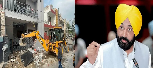 मान सरकार की बड़ी कार्रवाई, अमृतसर में नशा तस्करों की संपत्तियों पर चला बुलडोजर