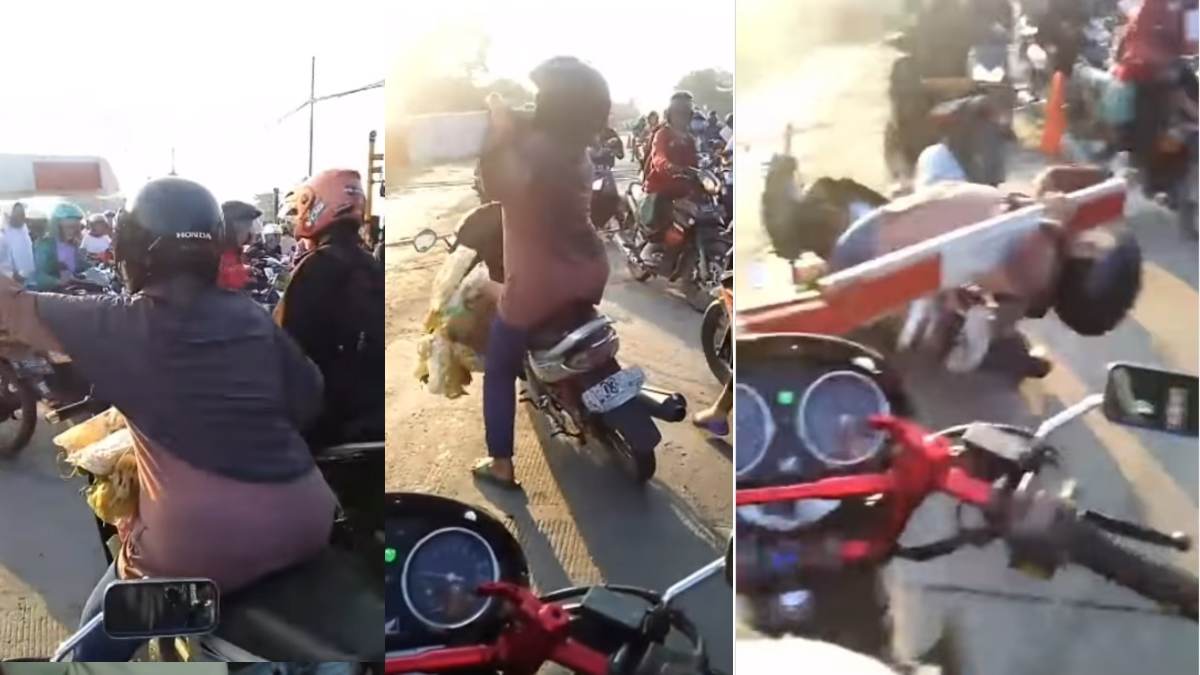 बंद फाटक में ‘पापा की परी’ का खतरनाक स्टंट, Video वायरल होते ही इंटरनेट पर मचा बवाल