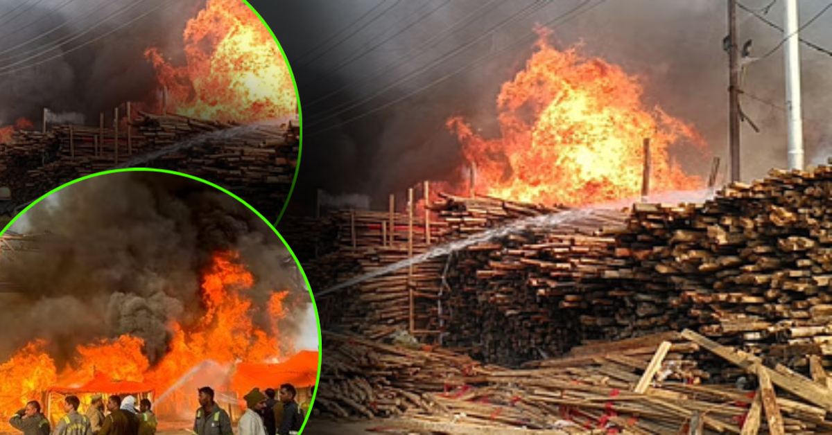 धधक रहा प्रयागराज : लल्लूजी के गोदाम में लगी भीषण आग, बुलानी पड़ी सेना, घंटों के मशक्कत के बाद पाया काबू