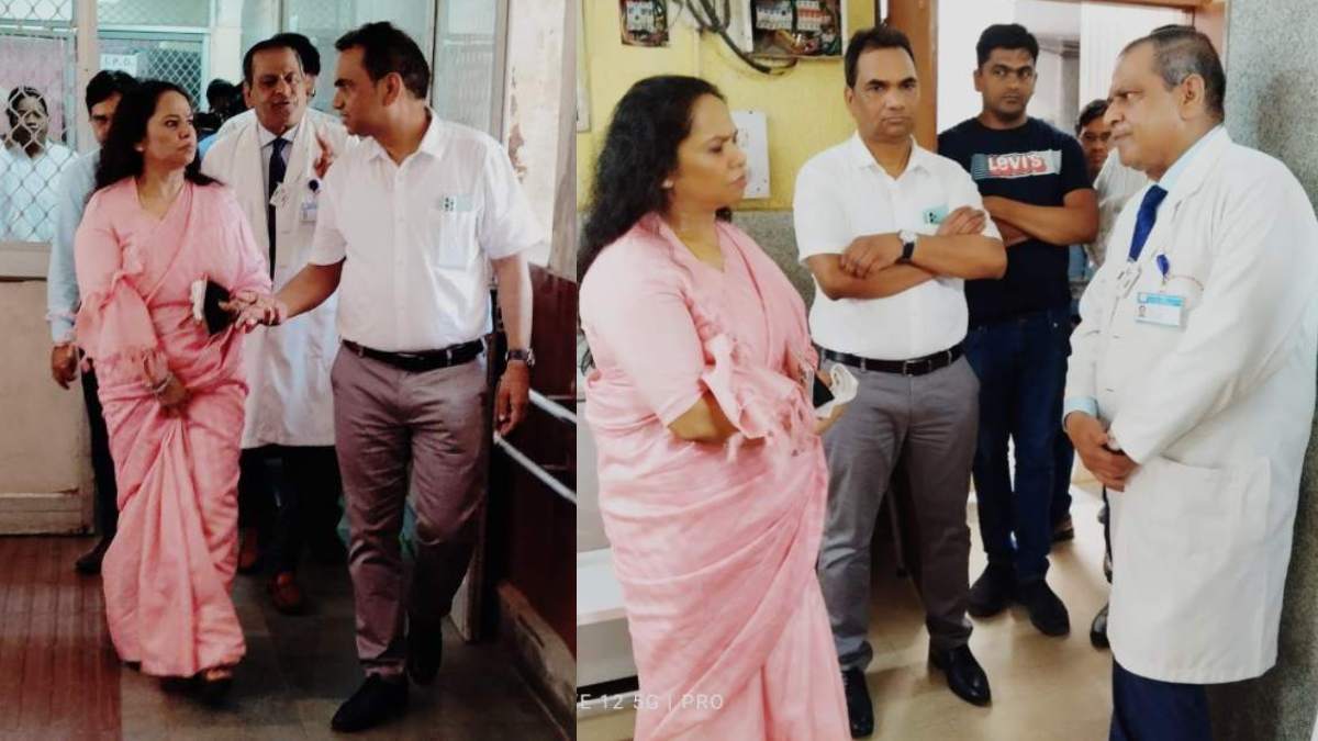 आयुक्त शिखा राजपूत तिवारी ने अम्बेडकर अस्पताल का किया निरीक्षण, मरीजों को दी जाने वाली सुविधाओं के संबंध में ली जानकारी