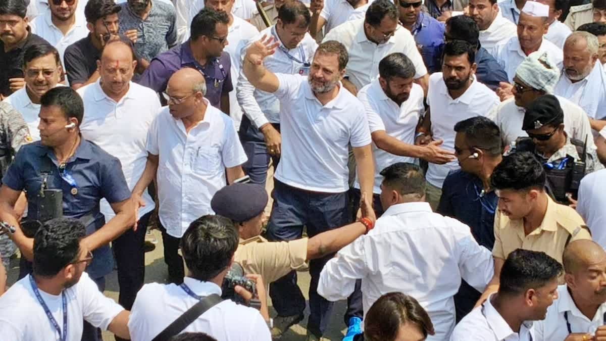 Rahul Gandhi in Patna: पदयात्रा के बाद पटना पहुंचे राहुल गांधी, संविधान बचाओ सम्मेलन में लेंगे हिस्सा