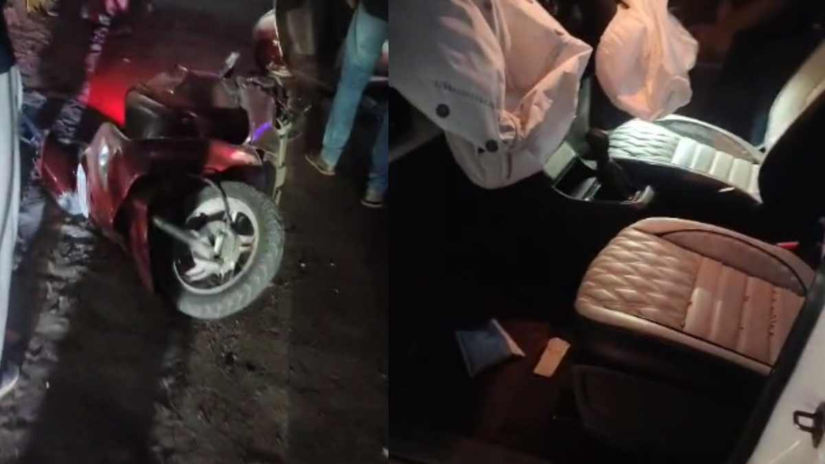 तेज रफ्तार कार ने स्कूटी सवार युवकों को रौंदा: एक की मौत, एक गंभीर हालत में अस्पताल में भर्ती