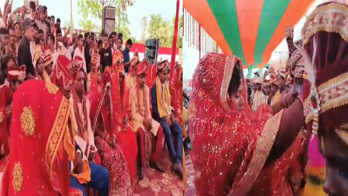 मोतिहारी के तुरकौलिया में सामूहिक विवाह का हुआ आयोजन, सदा-सदा के लिए एक-दूजे के हुए 51 जोड़े