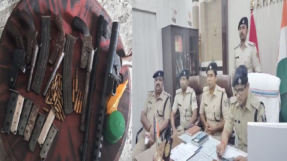 1 कारबाइन, 4 देशी कट्टा और 9 मैगजीन, सहरसा में बंद मकान से बरामद हुआ हथियारों का जखीरा, तस्कर फरार