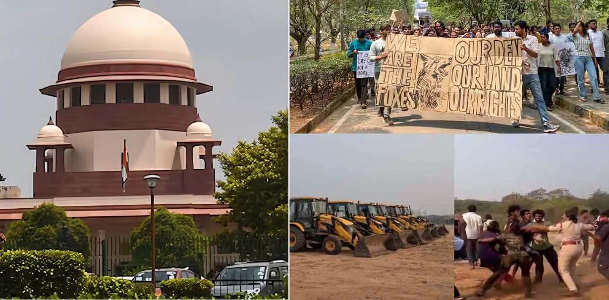 हैदराबाद में जंगल काटने पर तेलंगाना सरकार को सुप्रीम कोर्ट की फटकार; कहा- इतनी भी क्या जल्दबाजी थी..बहाल हो 100 एकड़ जंगल