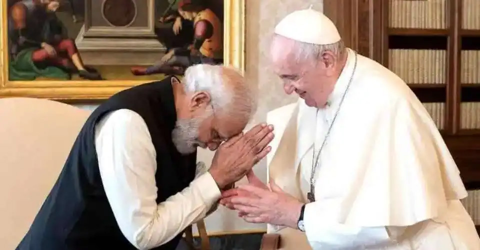 PM मोदी ने पोप फ्रांसिस के निधन पर जताया दुख, मुलाकात की तस्वीर शेयर करते हुए लिखा इमोशनल संदेश