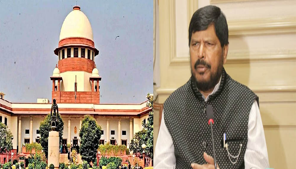निशिकांत दुबे के बाद अब रामदास अठावले ने सुप्रीम कोर्ट पर दिया बड़ा बयान, बोले- ‘हम शीर्ष न्यायालय का सम्मान करते हैं लेकिन…,’