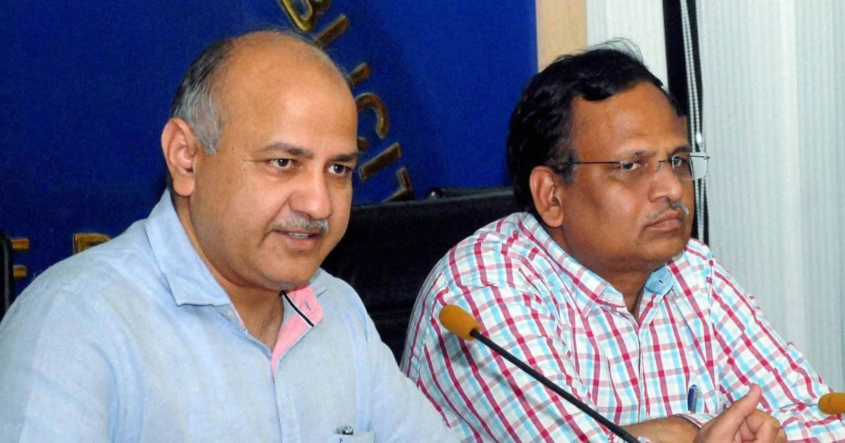 मनीष सिसोदिया और सत्येंद्र जैन के खिलाफ, 2000 करोड़ के घोटाले में एंटी करप्शन ब्रांच ने दर्ज की FIR