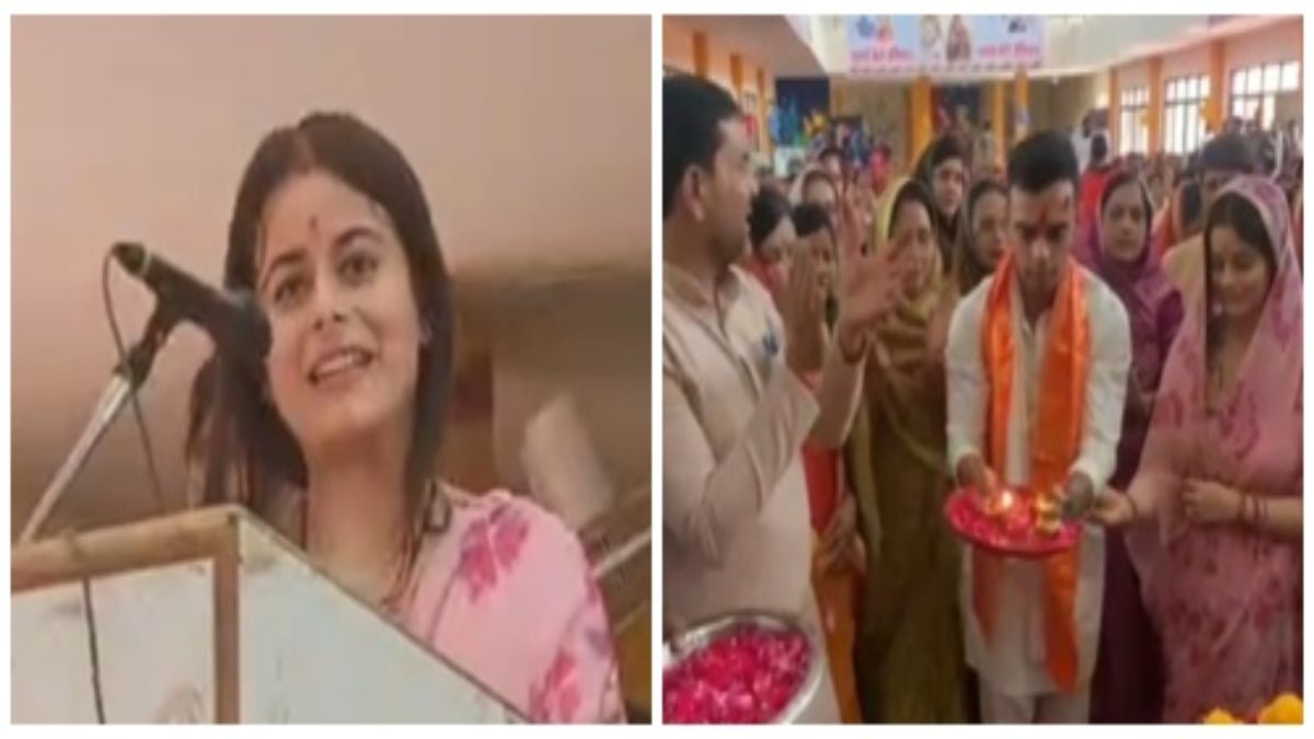 केंद्रीय मंत्री शिवराज की बहू ‘अमानत’ की राजनीति में एंट्री! सियासी मंच से बोलीं- बेटी बनकर करूंगी सेवा