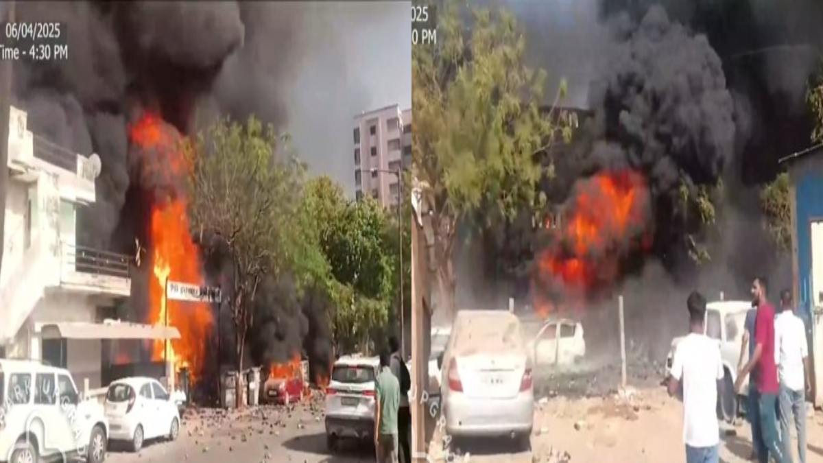 अहमदाबाद: AC के गोदाम में लगी भीषण आग, हादसे में मासूम समेत 2 लोगों की मौत, VIDEO
