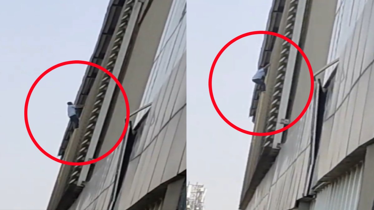 मेट्रो स्टेशन से कूदा शख्स, छलांग लगाने से पहले एक घंटे तक लटका रहा, सामने आया दिल दहला देने वाला वीडियो