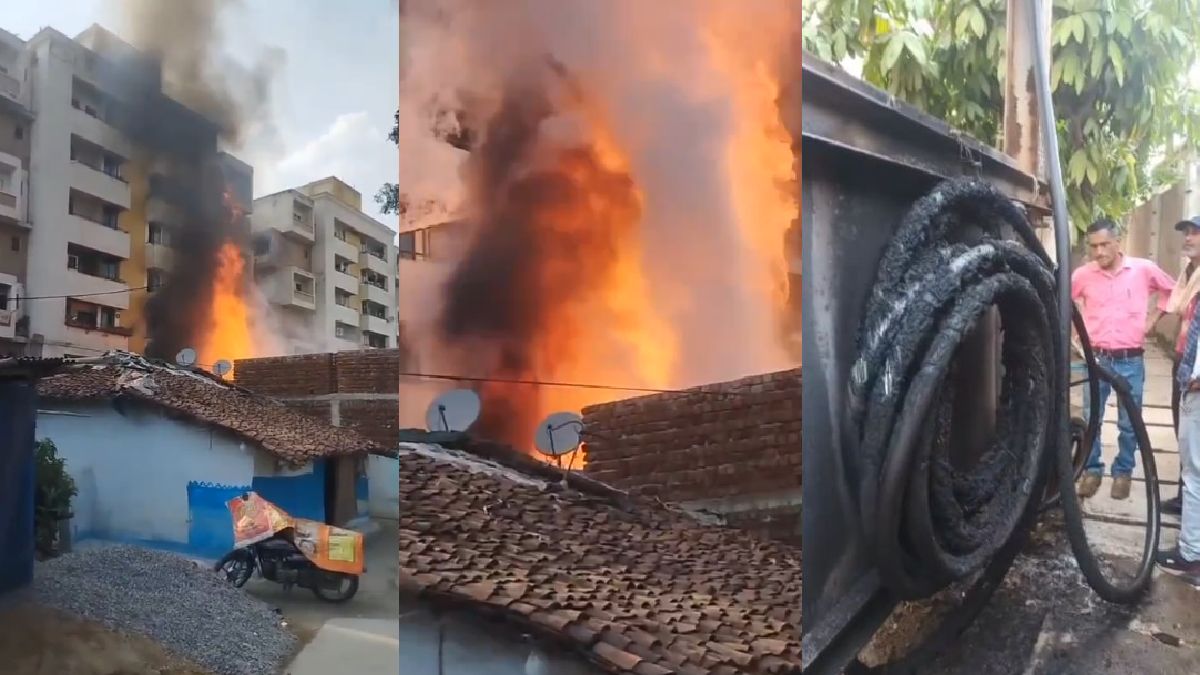 Transfarmer Blast: भीषण गर्मी के चलते ट्रांसफार्मर में बढ़ा लोड, देखते ही देखते हुआ ब्लास्ट, चपेट में आया घर… देखें VIDEO