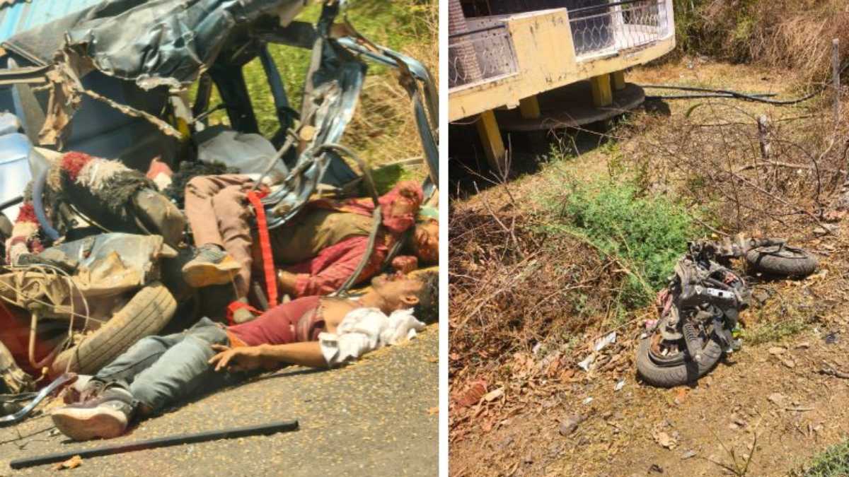 MP भीषण सड़क हादसे में पांच मौतः सागर में ट्रक ने कार और बाइक को मारी टक्कर, खरगोन में बस ने स्कूटी को लिया चपेट में, कटनी में कार ने युवती को कुचला