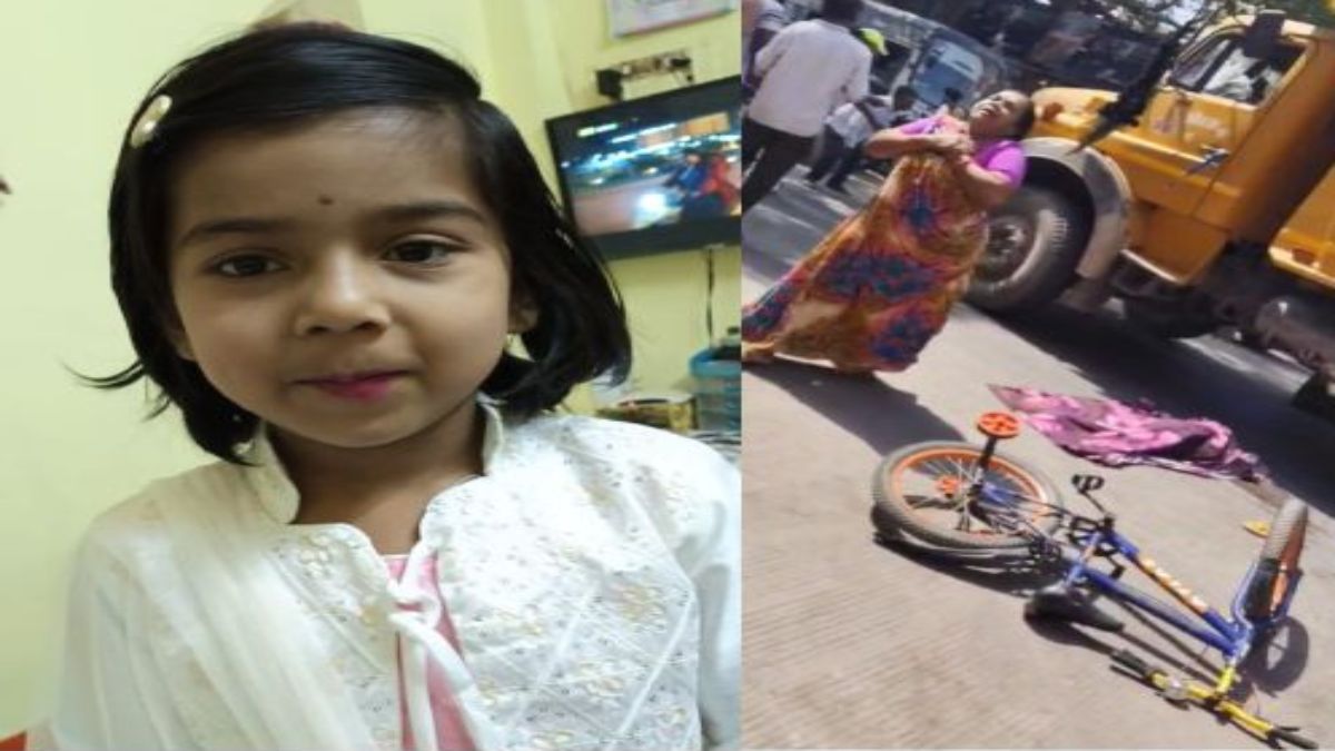 6 साल की मासूम बच्ची को डंपर ने कुचला, मौतः गुस्साए लोगों ने सड़क जाम कर ट्रक में की तोड़फोड़, पुलिस ने संभाला मोर्चा
